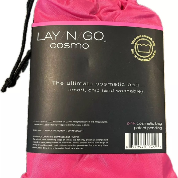 Lay/N/Go Pink Makeup Bag NEW - Picture 3 of 3